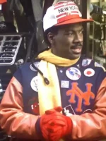 Design view of NY Eddie Coming America 2 Letterman Jacket showcasing varsity details and premium construction