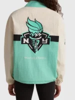 NY Liberty Twin Flame Windbreaker Jacket Back View