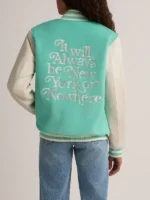 NY or Nowhere Liberty Motto Varsity Jacket Back View