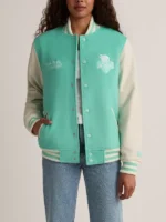 NY or Nowhere Liberty Motto Varsity Jacket Front View