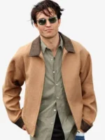 Closure view of Odyssey Premier Robert Pattinson Jacket showing the front fastening, premium construction, and neat finishing