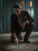 Rebecca Ferguson Silo S01 Brown Jacket View Look