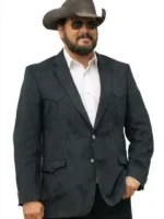 Rip Wheeler Dutton Ranch Black Blazer Front Look