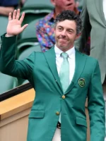 Rory Mcilroy Green Jacket Wimbledon Close-Up View