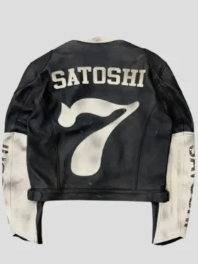 Satoshi Nakamoto Black Leather Jacket