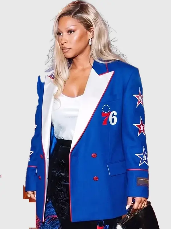 Savannah James Philadelphia 76ers Blazer Savannah James Philadelphia 76ers Blazer