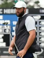 Scottie Scheffler RBC Heritage Black Vest Side View