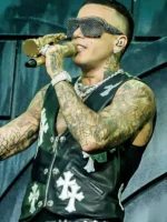 Sfera Ebbasta Stadio San Siro Leather Vest View