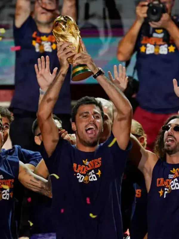 Spain World Cup Victory Parade Shirt showcasing premium cotton fabric, quality construction, and casual everyday styling