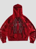 Spider-Man Web Rose Full Zip Hoodie