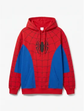 Front view of Spiderman Tom Holland And Zendaya Hoodie featuring premium fabric, superhero-inspired graphics, and casual streetwear styling