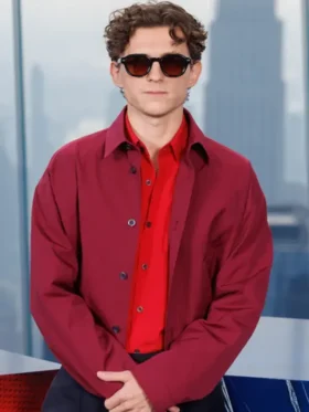 Spiderman Tom Holland NYC Red Shirt Front View