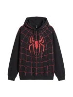 Front view of Spiderman Zendaya And Tom Holland Hoodie featuring superhero graphics and comfortable streetwear styling