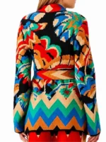 Back view of The Burbs 2026 Keke Palmer Cardigan Coat featuring a clean silhouette and premium casual styling
