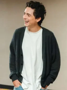 Timothée Chalamet Dune Part 03 Cardigan Closure View