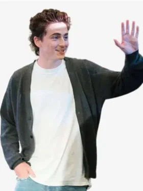 Timothée Chalamet Dune Part 03 Cardigan Front View