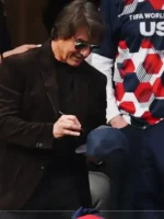 Tom Cruise Los Angeles World Cup Blazer featuring sharp lapels, a tailored silhouette, premium fabric, and formal styling