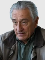 Close-up view of Whisper Man Robert De Niro Cotton Jacket highlighting premium cotton fabric, stitching, and front detailing