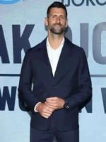 Wolf In Winter Novak Djokovic Navy Suit Front View
