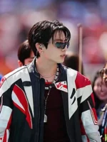 Close-up view of World Cup 2026 Final Halftime BTS Jacket highlighting fabric texture, stitching, and premium craftsmanship