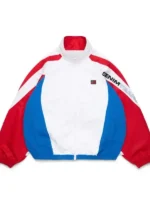 Front look of Yankee Stadium Alicia Keys Track Jacket featuring a sporty silhouette and premium casual styling