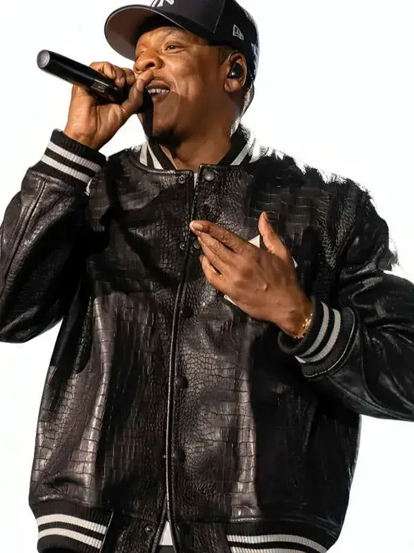 Jay-Z Yankee Stadium Croc Leather Jacket | TV Jackets