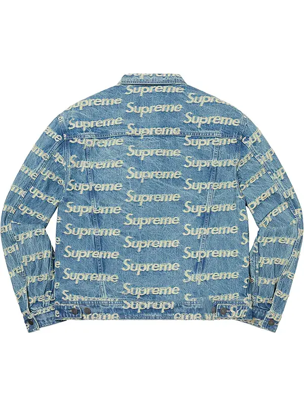 Supreme Frayed Logos Denim Trucker Jacket | TV Jackets