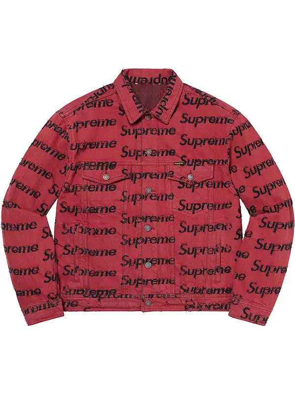 Supreme Frayed Logos Denim Trucker Jacket | TV Jackets