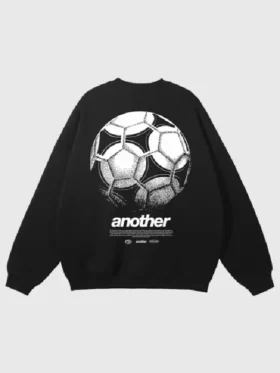 Another Soccer Oversized Sweatshirt Black