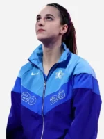 Caitlin Clark All-Star Game Windrunner Jacket Close-Up View