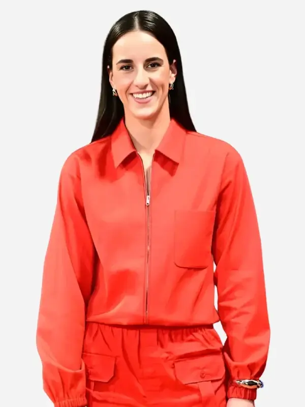 Caitlin Clark All-Star Game Red Jacket Caitlin Clark All-Star Game Red Jacket