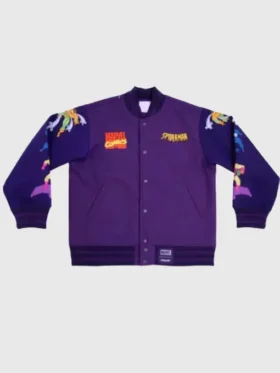 Cakeworthy Spider Man 90’s Varsity Jacket