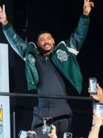 Comic-Con 2026 Aaron Pierre Varsity Jacket Front Look