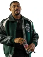 Comic-Con 2026 Aaron Pierre Varsity Jacket Front View