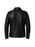 Ghost Rider Ryan Gosling Black Leather Jacket Back View