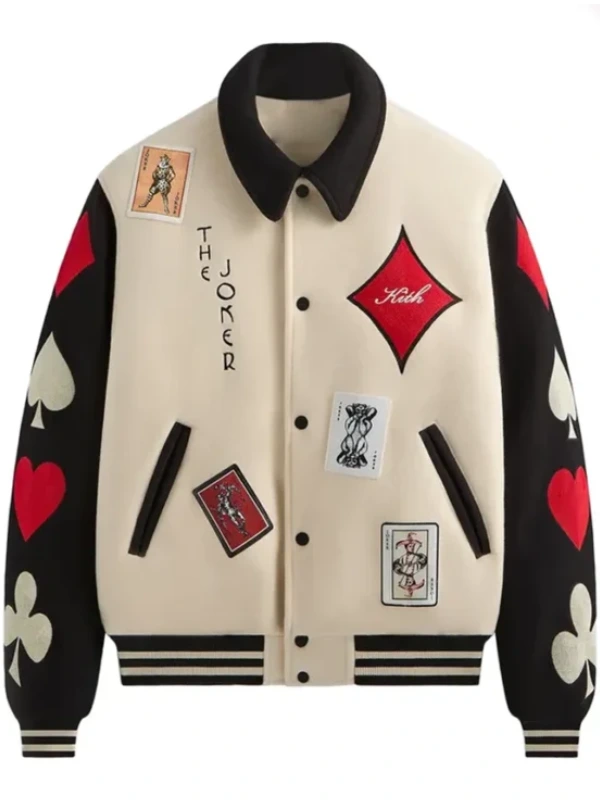 Kith x Batman Joker Wool Coaches Sandrift Jacket Kith x Batman Joker Wool Coaches Sandrift Jacket