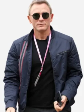 No Time To Die Daniel Craig Blue Jacket Front View