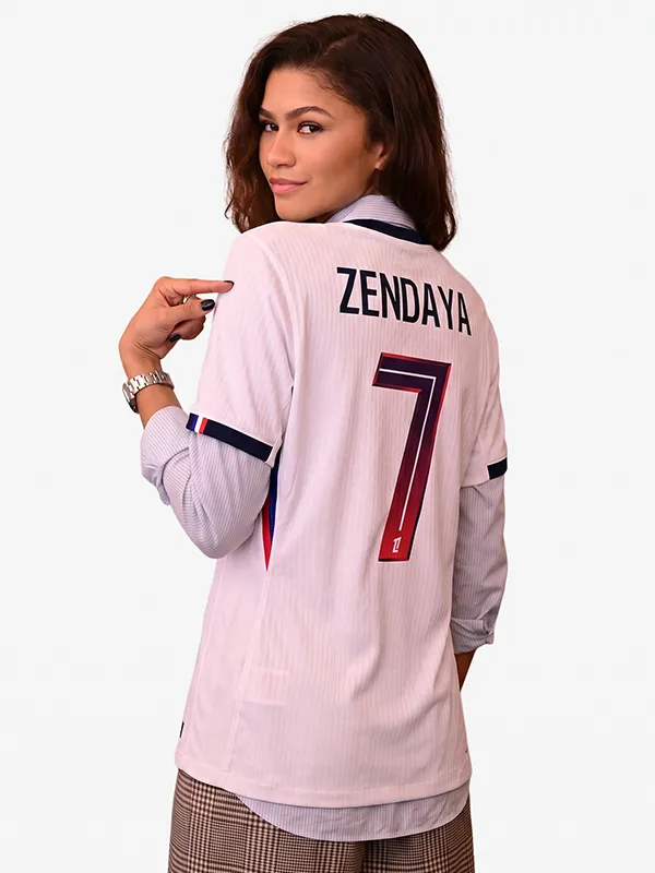 Spider-Man PSG Zendaya Jersey Back Look Spider-Man PSG Zendaya Jersey Back Look