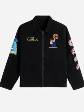 The Simpsons x Shoe Palace Donuts Jacket Front View