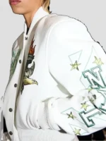 WNBA New York Liberty x OFF Letterman Jacket